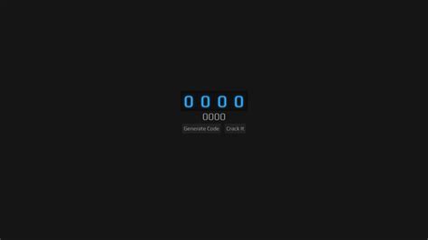 4 digit code cracker|CodePen .
